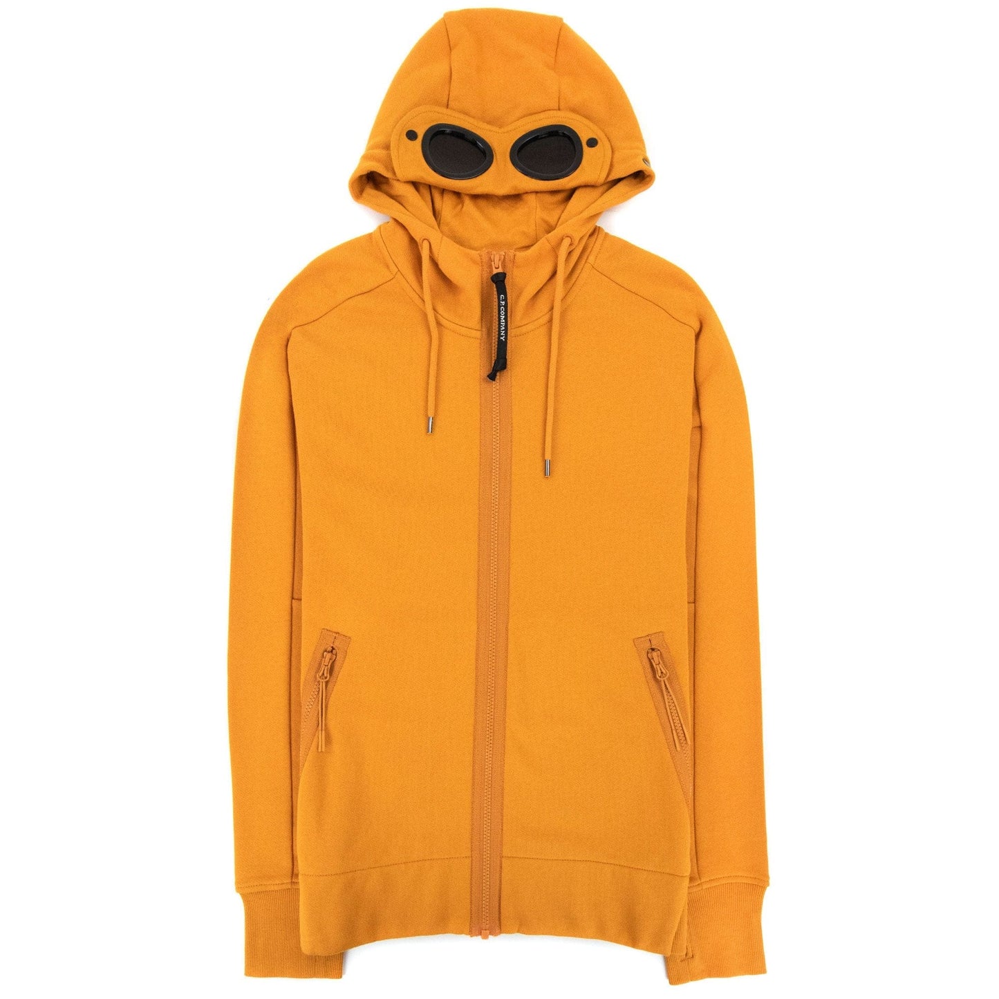 CP Company Diagonal Raised Fleece Full Zip Goggle Hoody Desert Sun 436