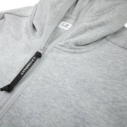 CP Company Front Goggle Diagonal Fleece Hoody Grey M93