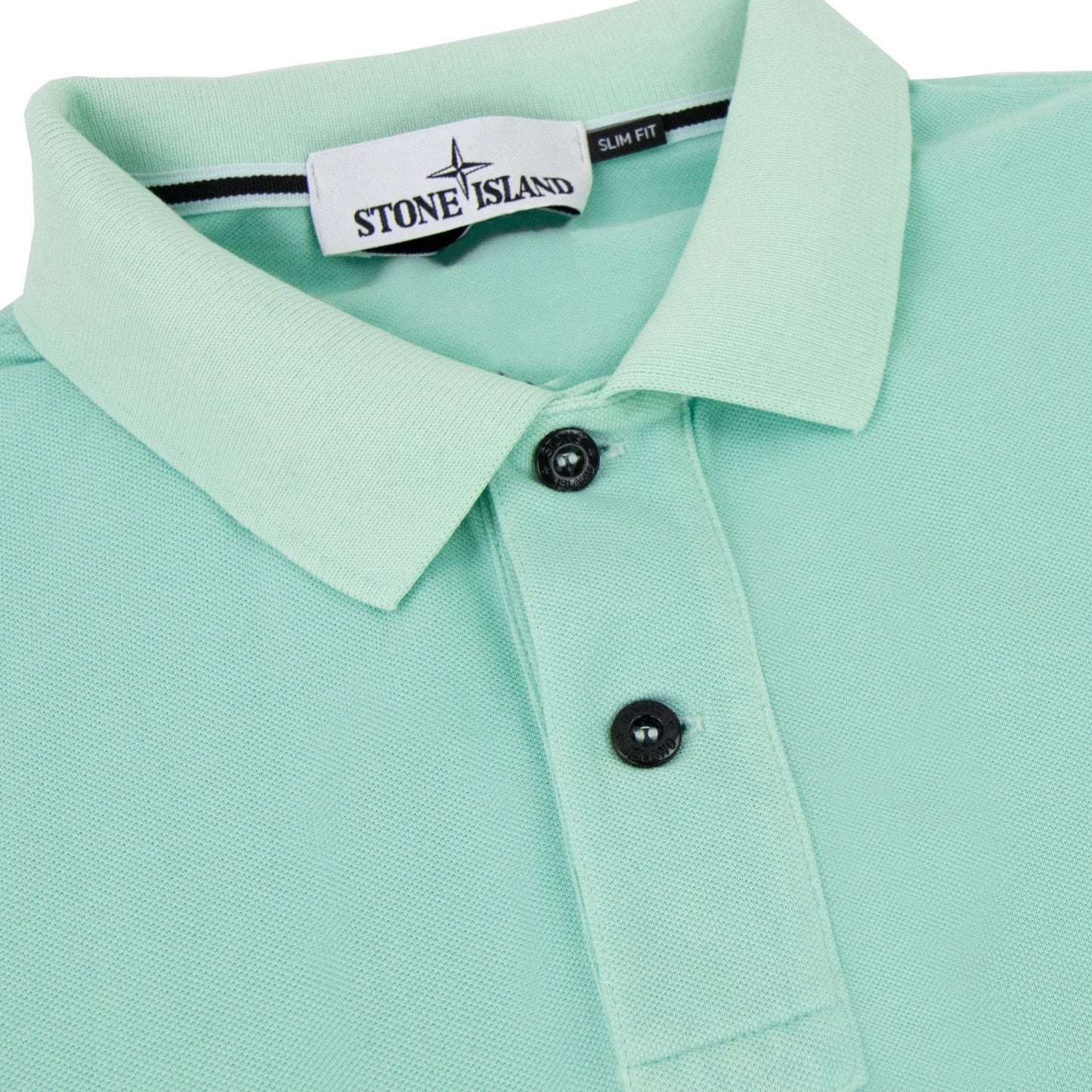 Stone Island Slim Fit Patch Polo Mint Green V0044