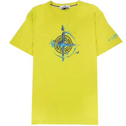 Stone Island 2ns83 Marble One T-shirt Yellow V0051
