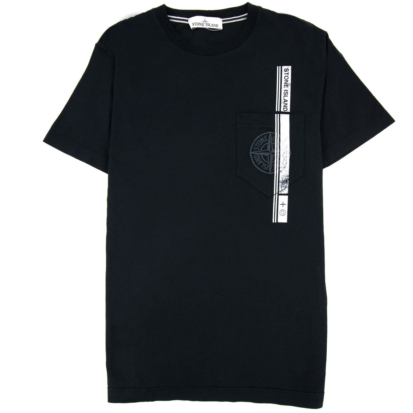 Stone Island Pocket Logo T Shirt Black V0029