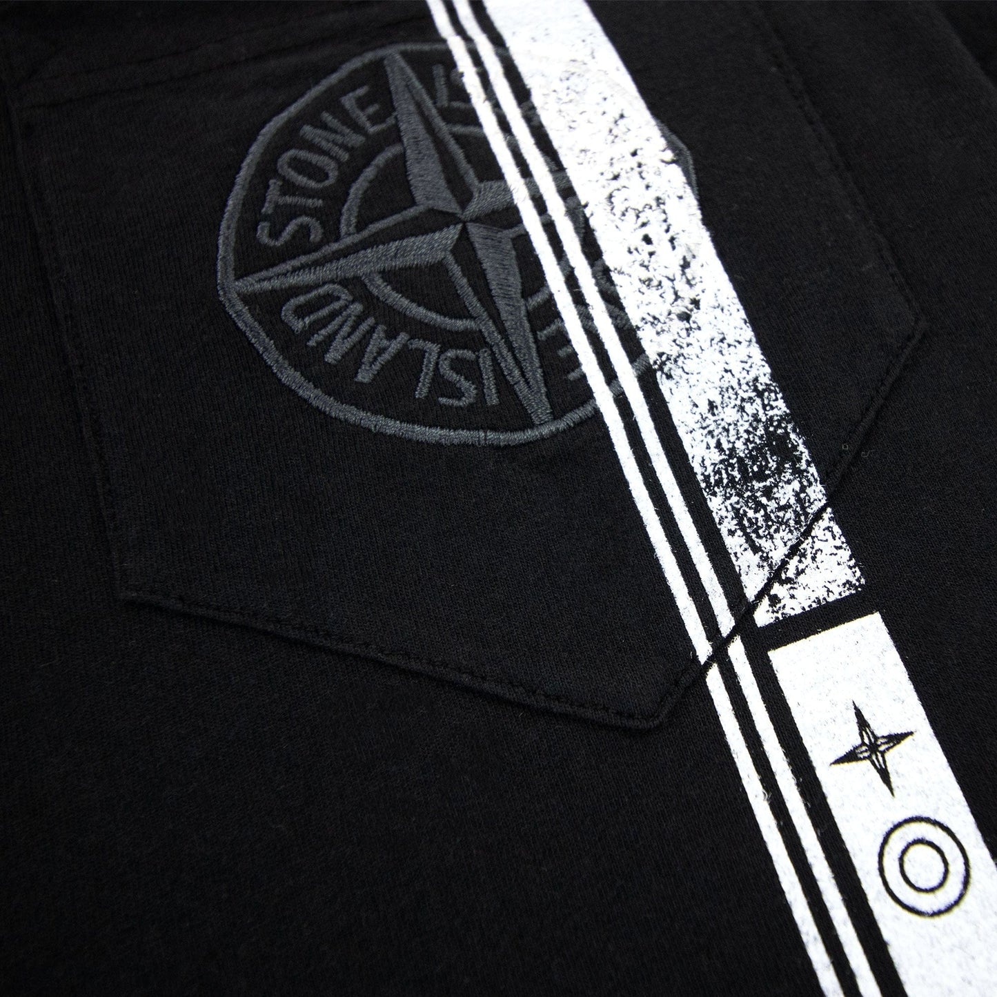 Stone Island Pocket Logo T Shirt Black V0029