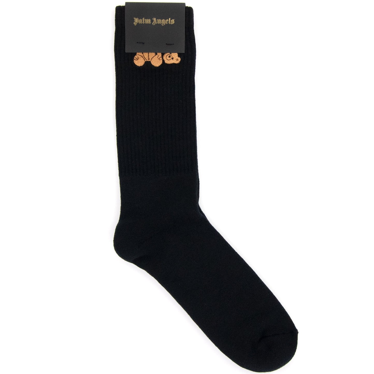 Palm Angels Bear Logo Socks Black/brown