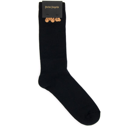 Palm Angels Bear Logo Socks Black/brown