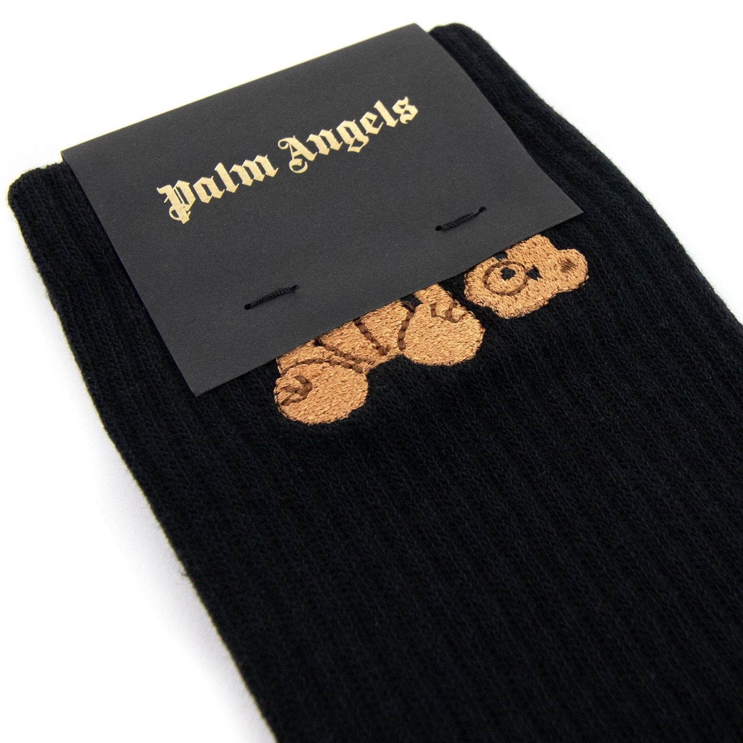 Palm Angels Bear Logo Socks Black/brown