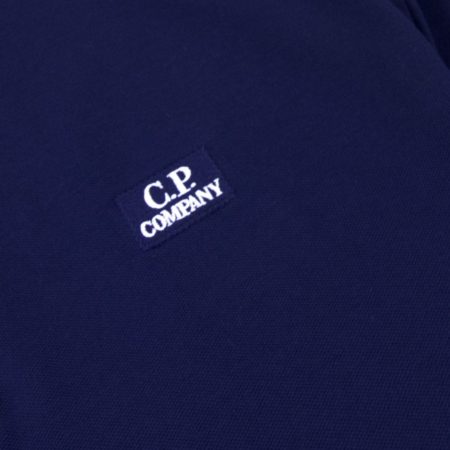 CP Company Stretch Piquet Polo Blue 878
