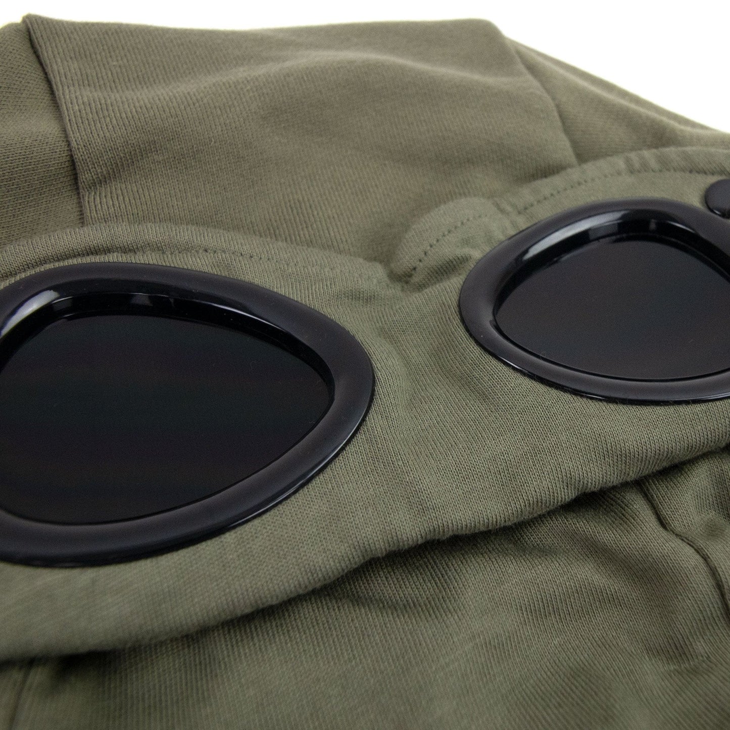 CP Company Diagonal Raised Fleece Full Zip Goggle Hoody Stone Gray 665