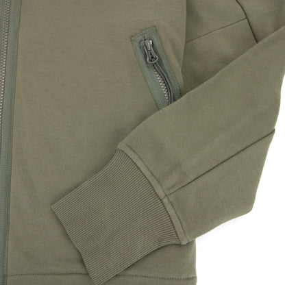 CP Company Diagonal Raised Fleece Full Zip Goggle Hoody Stone Gray 665