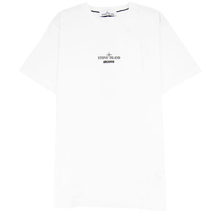 Stone Island Archivio Print T Shirt White V0001