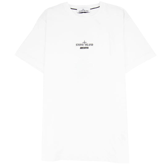Stone Island Archivio Print T Shirt White V0001
