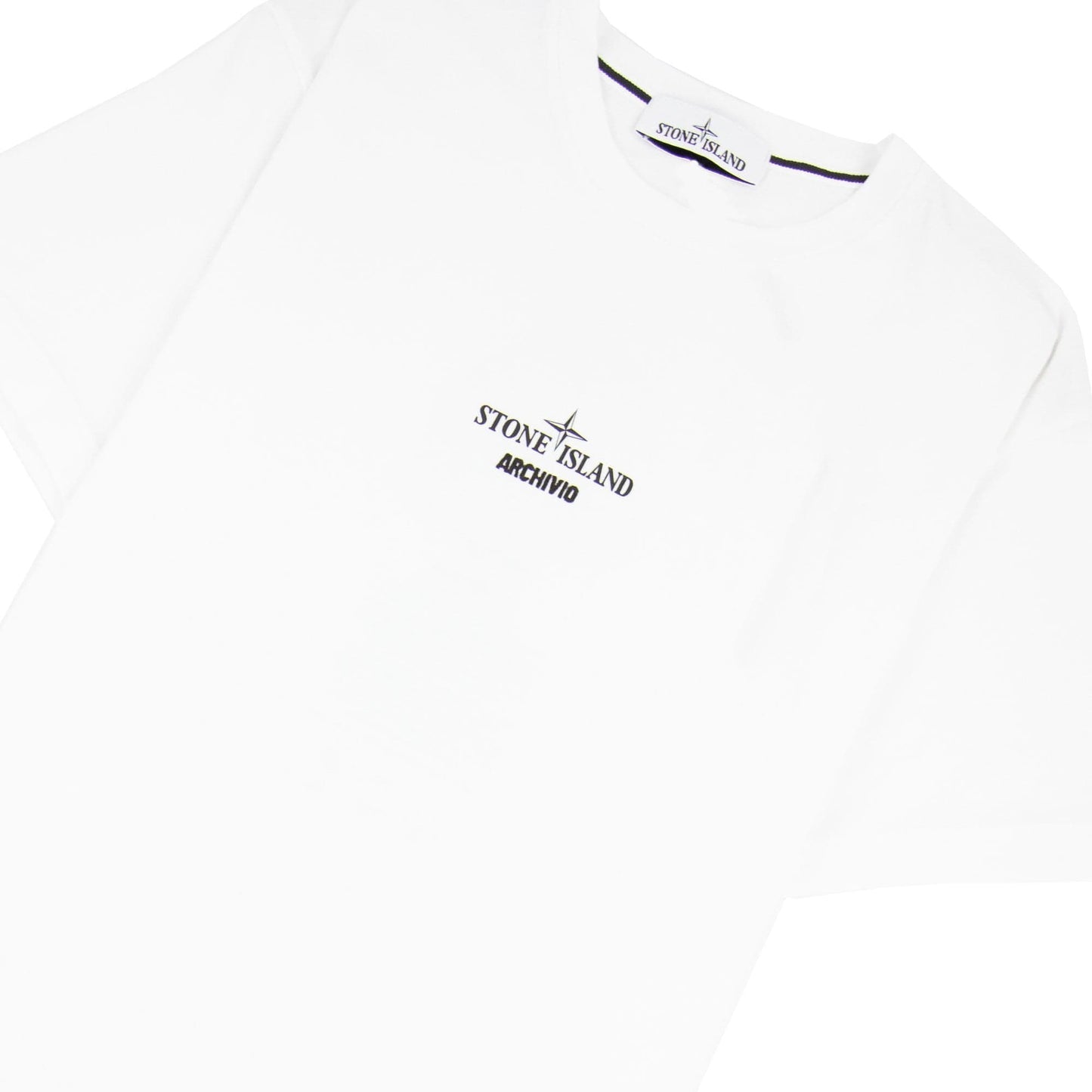 Stone Island Archivio Print T Shirt White V0001