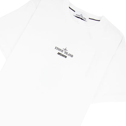Stone Island Archivio Print T Shirt White V0001