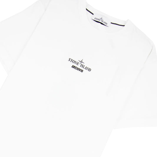 Stone Island Archivio Print T Shirt White V0001