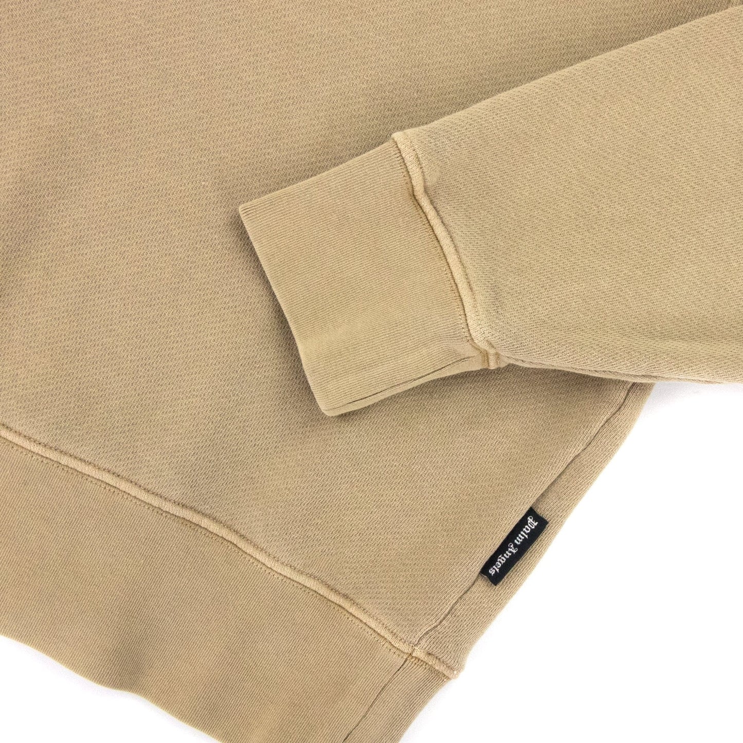Palm Angels Wash Curved Logo Sweat Beige/Black