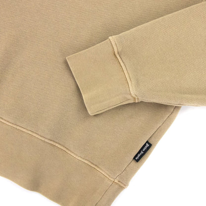 Palm Angels Wash Curved Logo Sweat Beige/Black