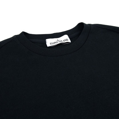 Stone Island Marina Logo T Shirt Black Voo29