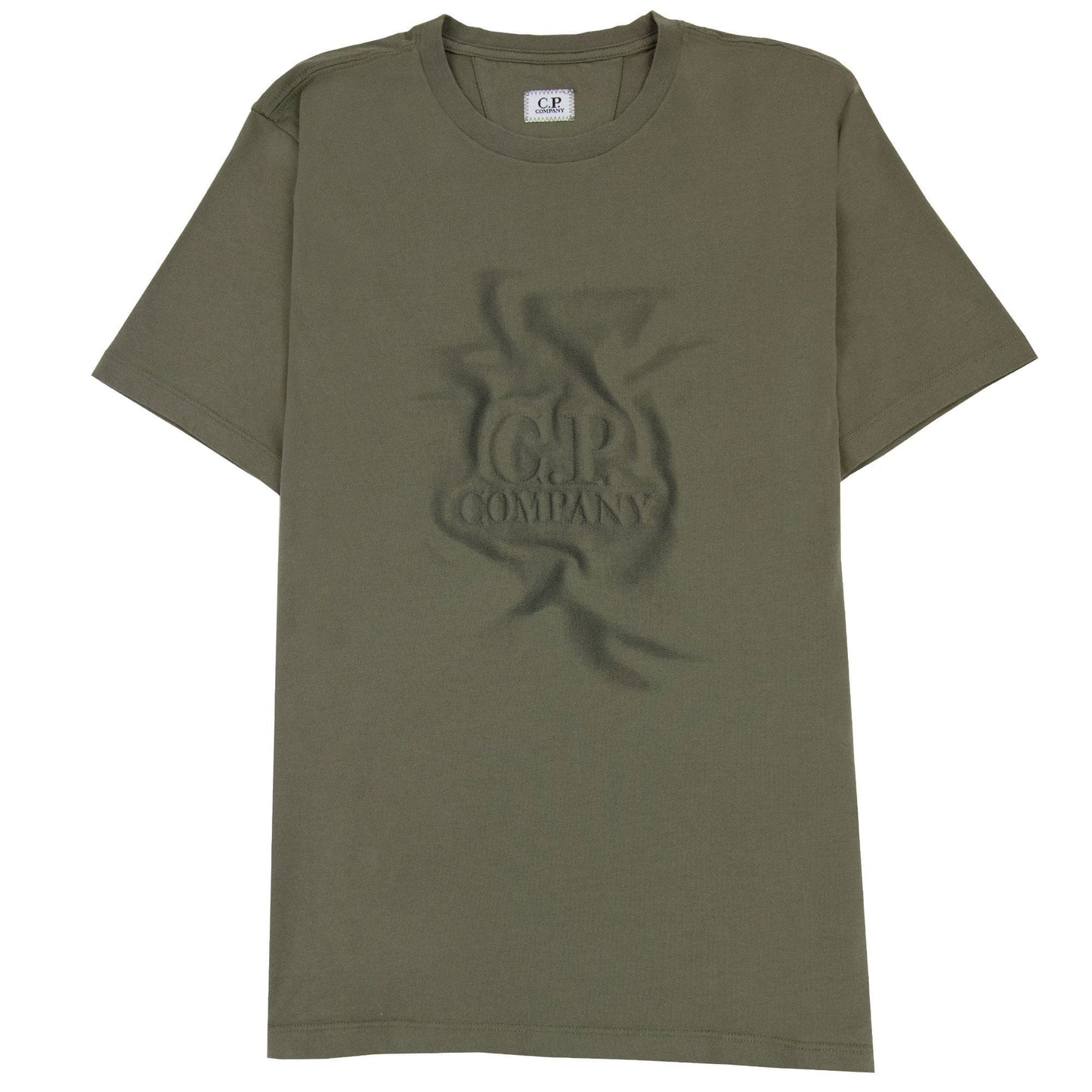 CP Company 30/1 Short Sleeve T Shirt Stone Gray 665