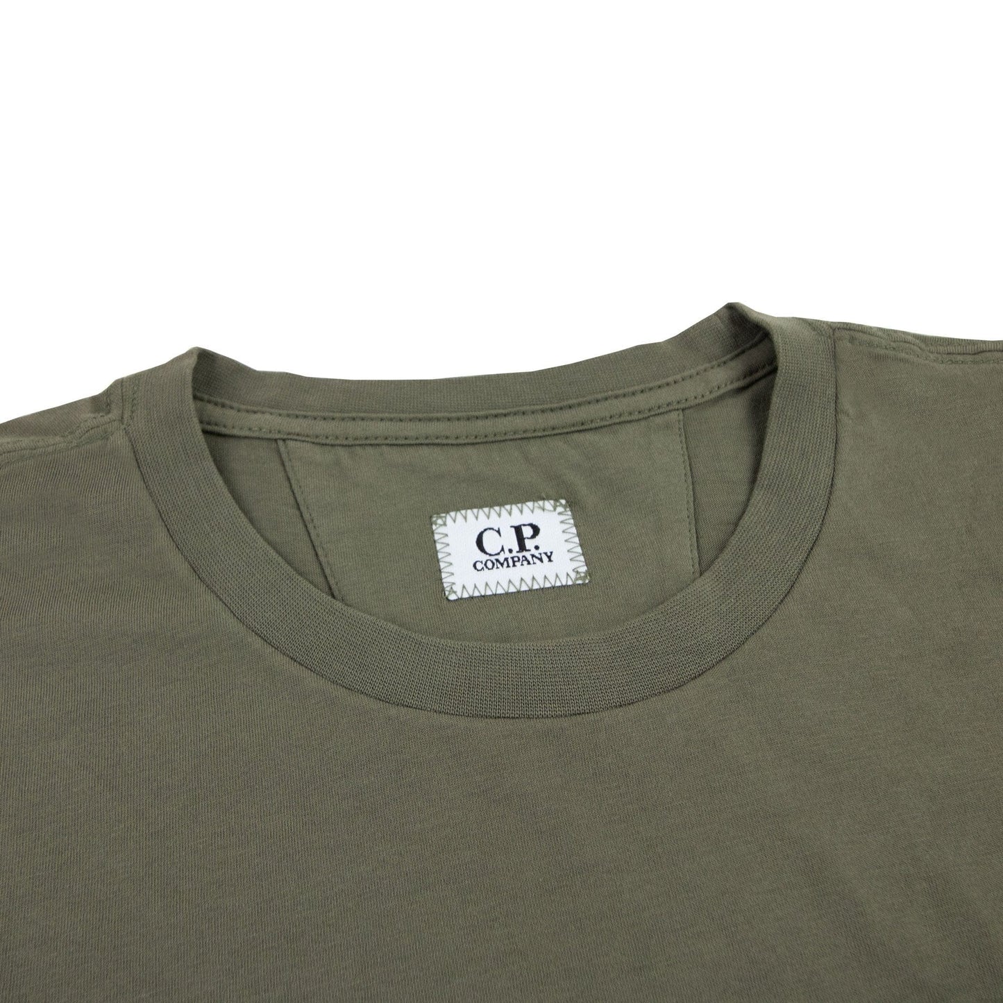 CP Company 30/1 Short Sleeve T Shirt Stone Gray 665