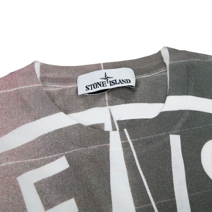 Stone Island Printed Logo T Shirt White V0001