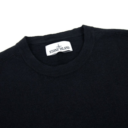 Stone Island 502b0 Fine Knit Sweater Black V0029