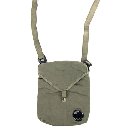 CP Company Nylon B Garment Dyed Crossbody Lens Bag Khaki 665