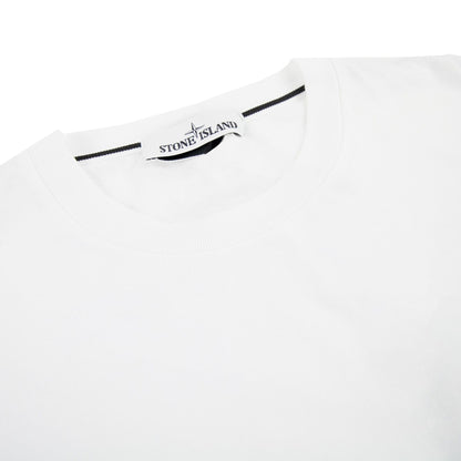 Stone Island Pocket Logo T Shirt White V0001