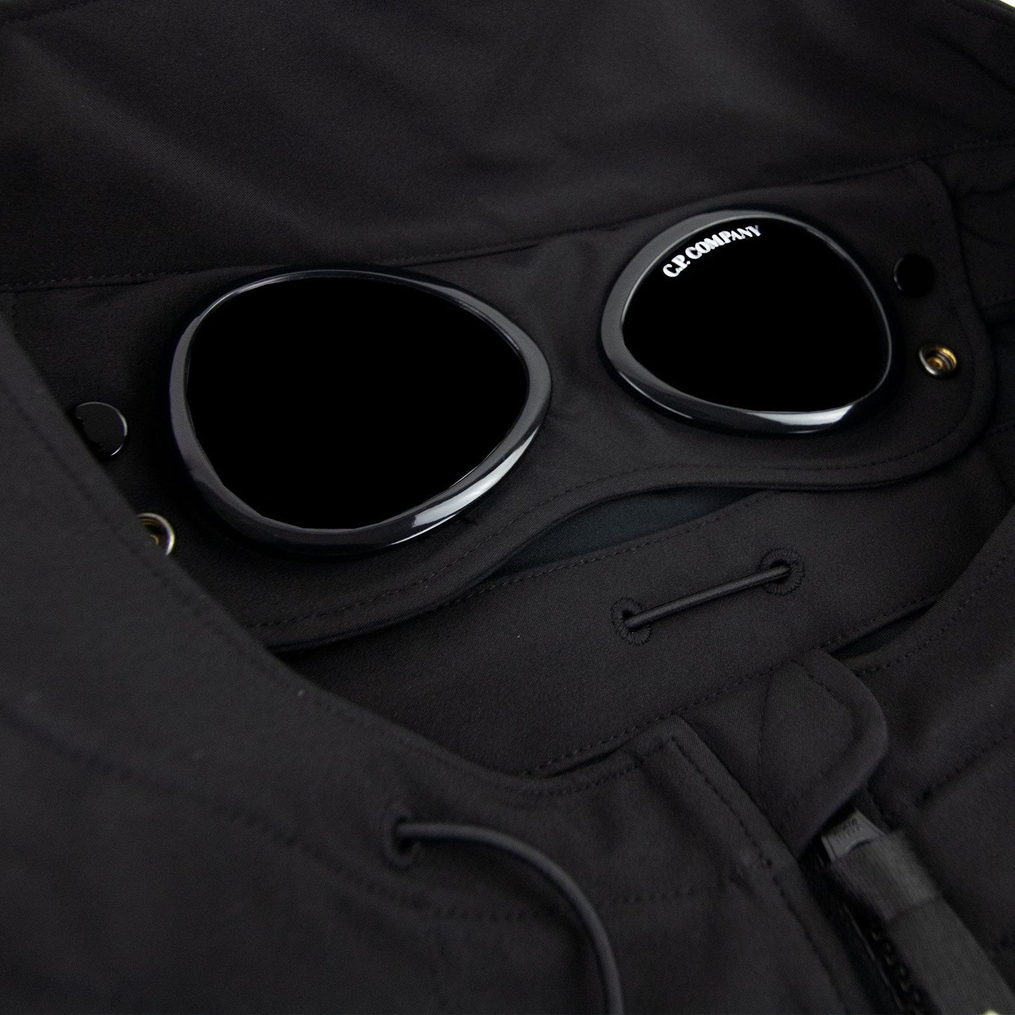 CP Company Soft Shell-r Medium Goggle Jacket Black