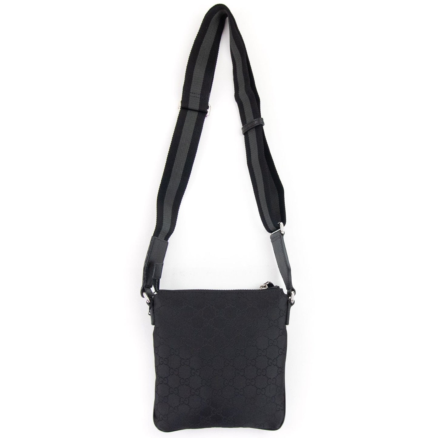 Gucci GG Monogram Messenger Bag Black