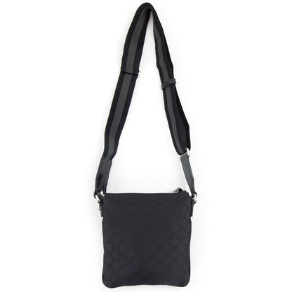 Gucci GG Monogram Messenger Bag Black