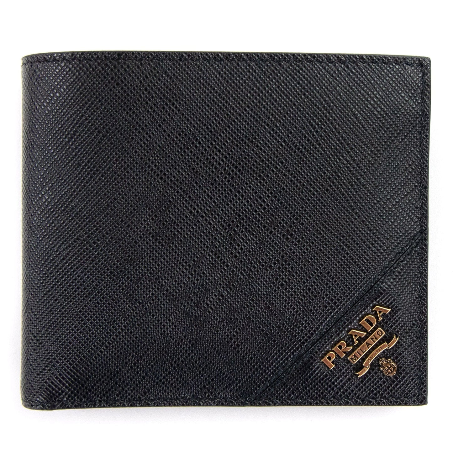 Prada Saffiano Leather Wallet Black