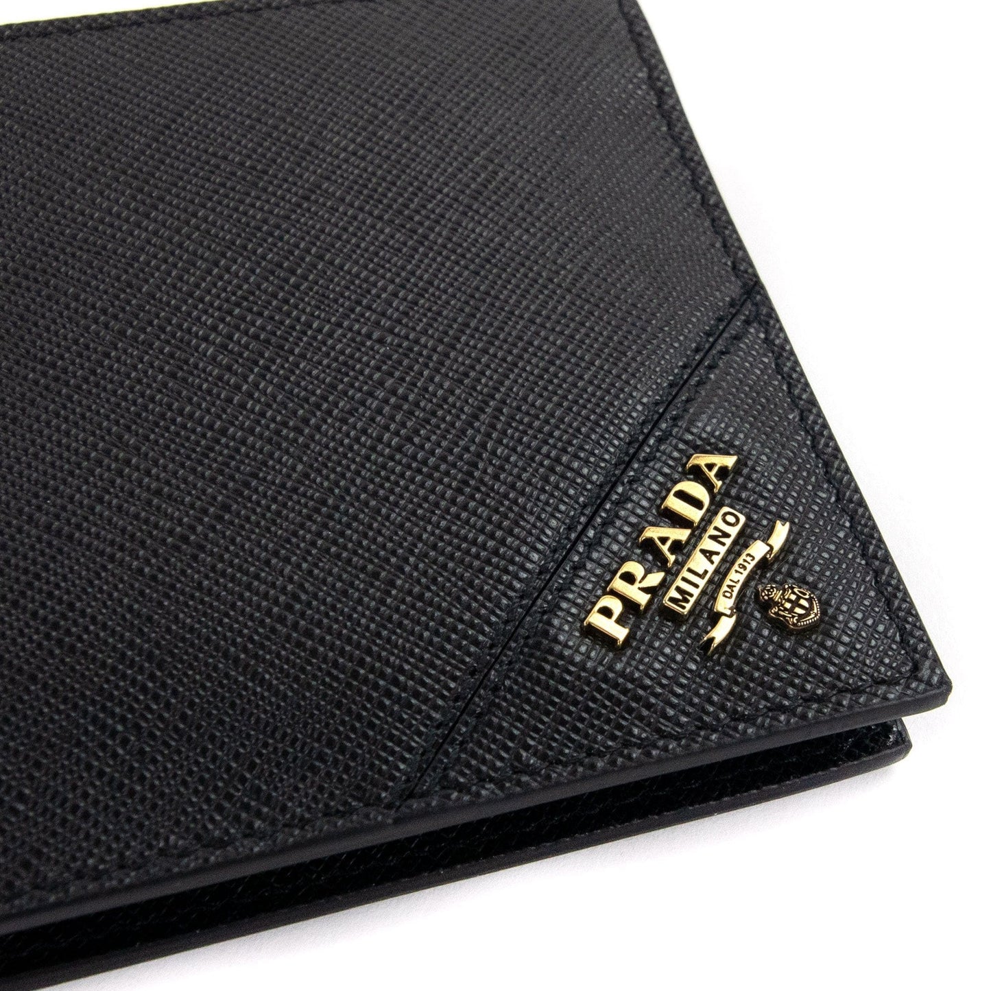 Prada Saffiano Leather Wallet Black