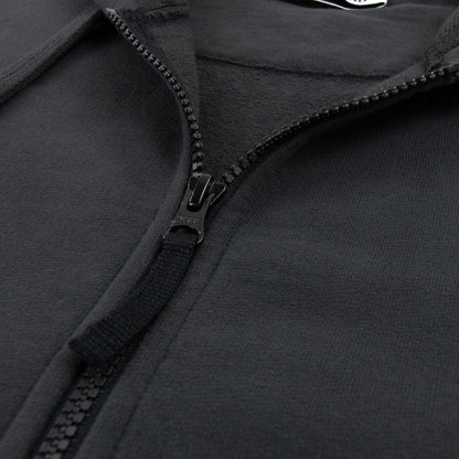 Stone Island Open Zip Up Hooded Sweatshirt Charcoal V0065