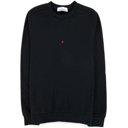 Stone Island Marina Yarn Fleece Crewneck Sweatshirt Black V0029
