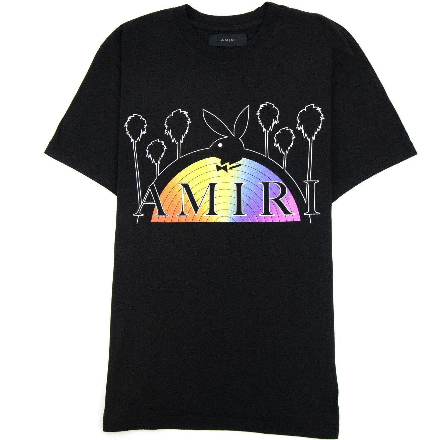 Amiri Playboy Rainbow Tee Black