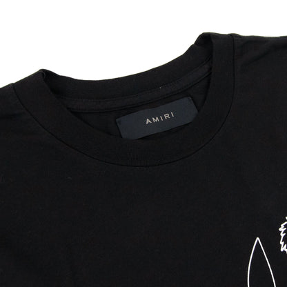 Amiri Playboy Rainbow Tee Black