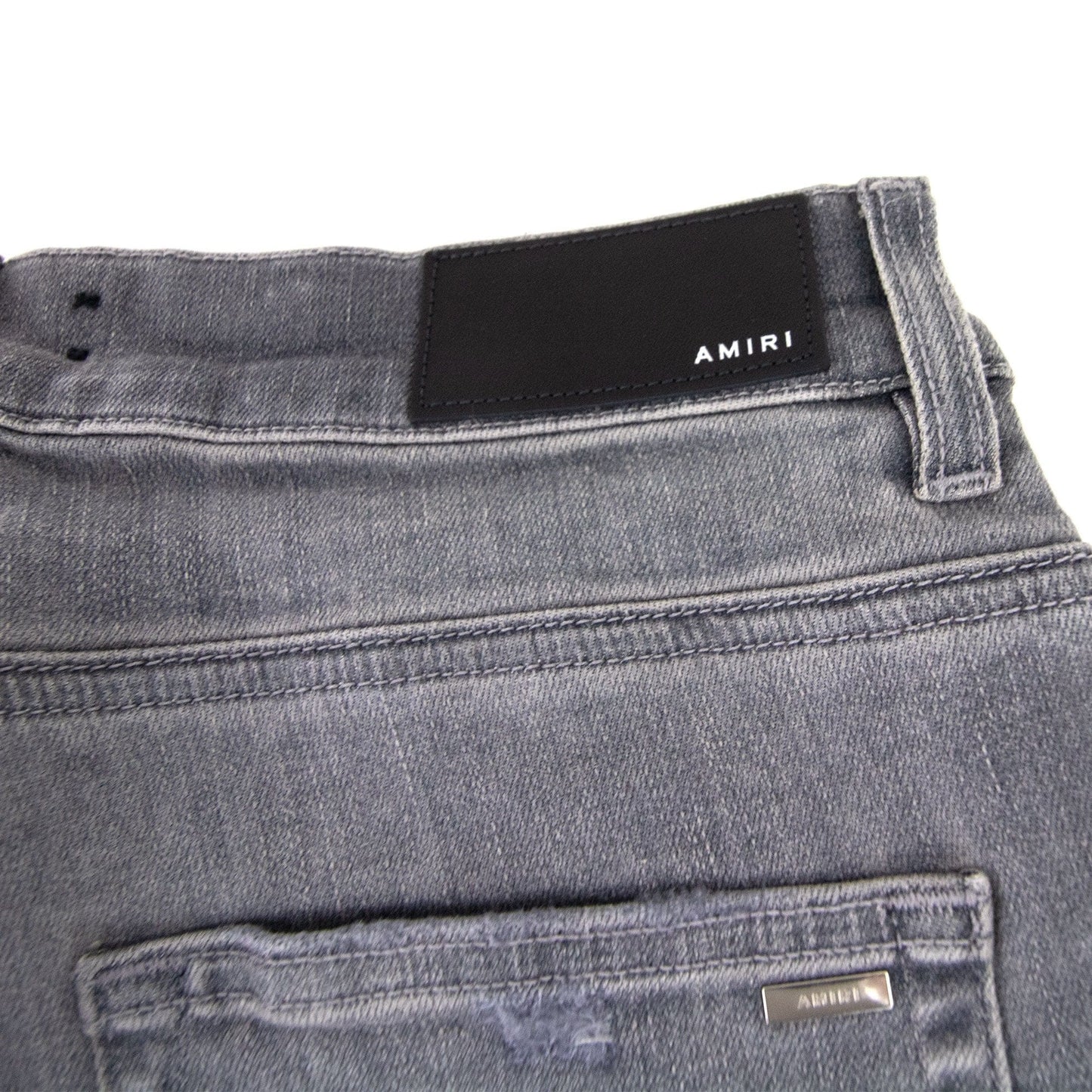 Amiri Mx1 Leather Playboy Jean Grey