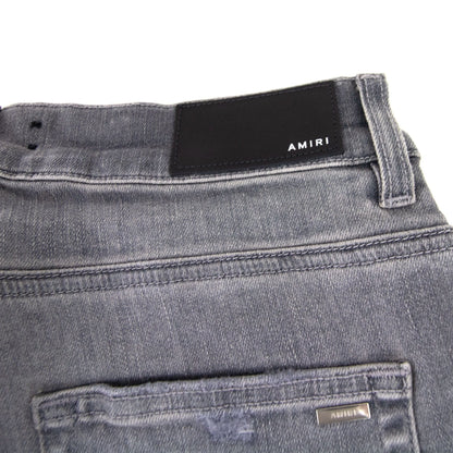 Amiri Mx1 Leather Playboy Jean Grey