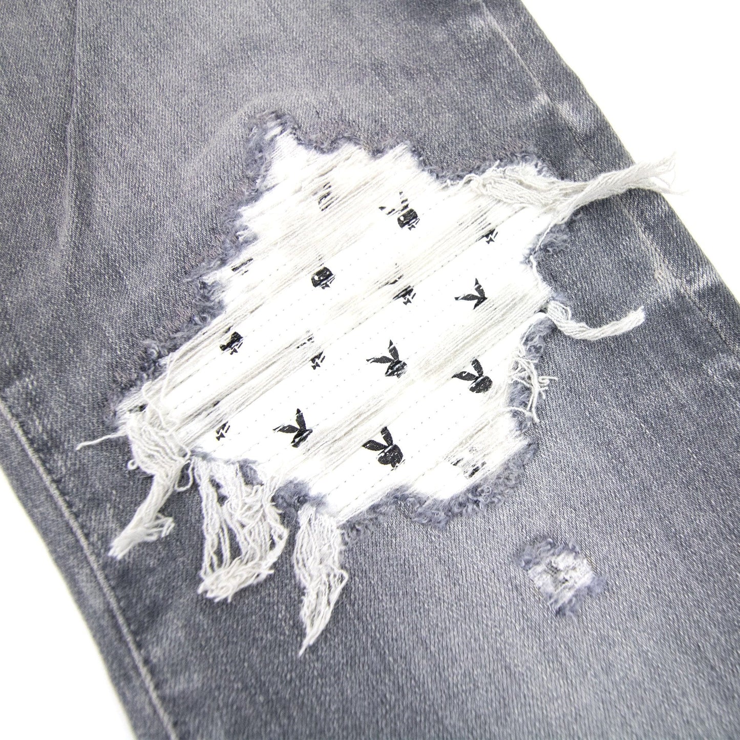Amiri Mx1 Leather Playboy Jean Grey