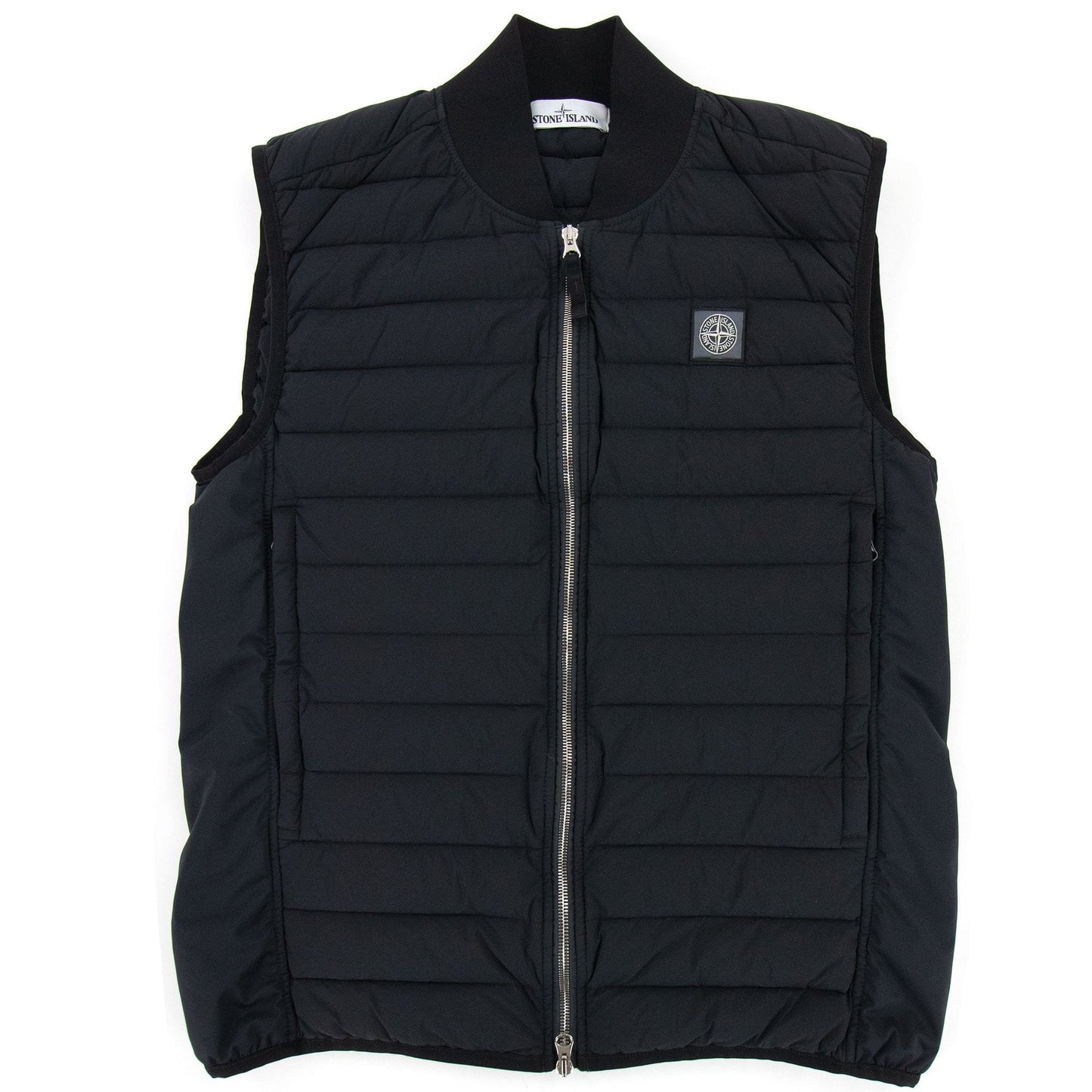 Stone Island G0225 Loom Woven Down Gilet Charcoal V0065