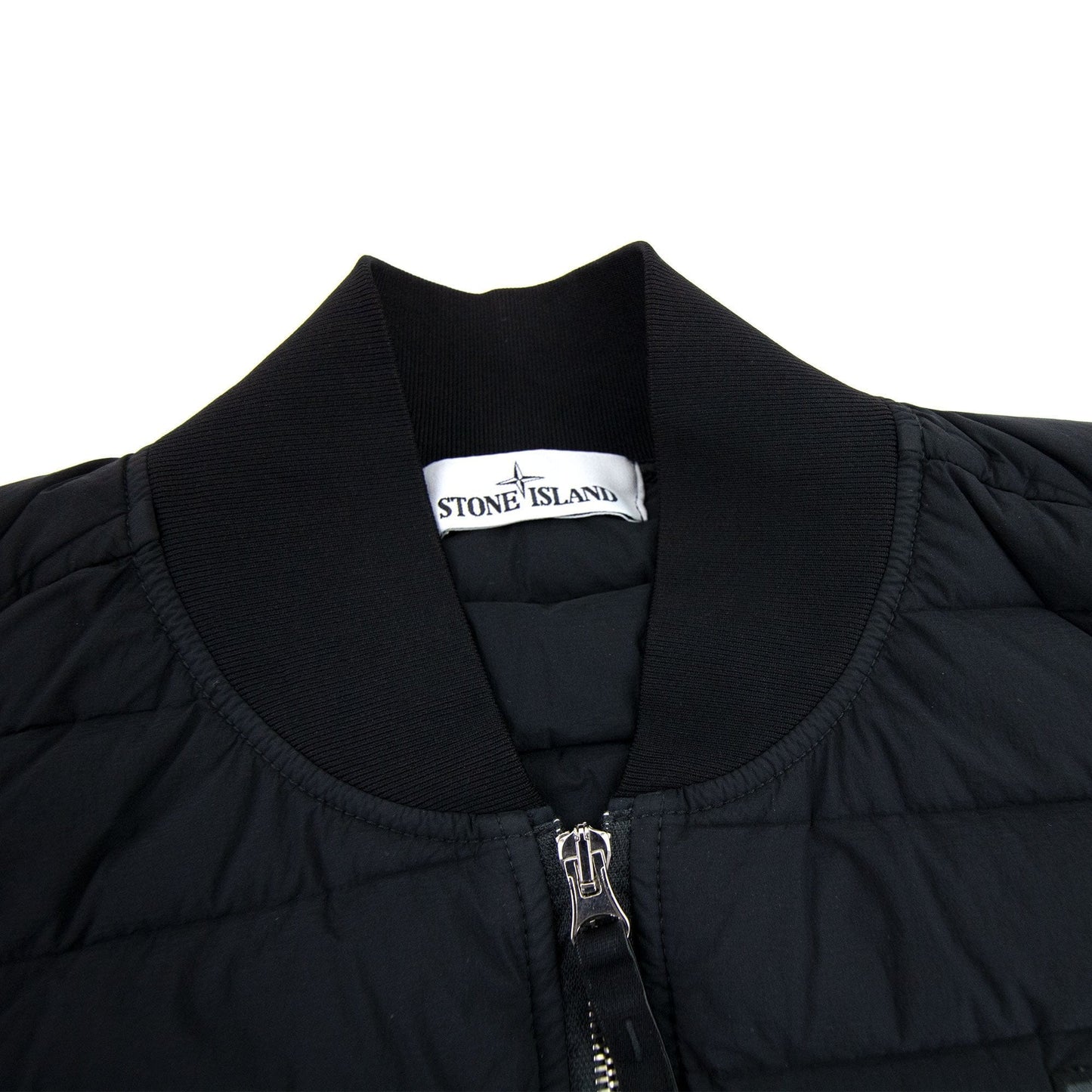 Stone Island G0225 Loom Woven Down Gilet Charcoal V0065