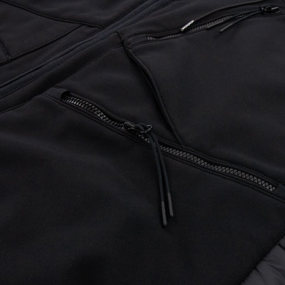 Cp Company Shell Mixed Goggle Gilet Black 999
