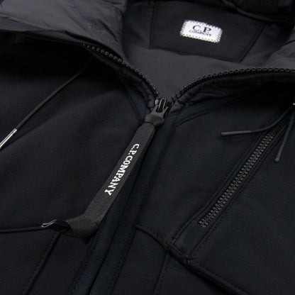 Cp Company Shell Mixed Goggle Gilet Black 999