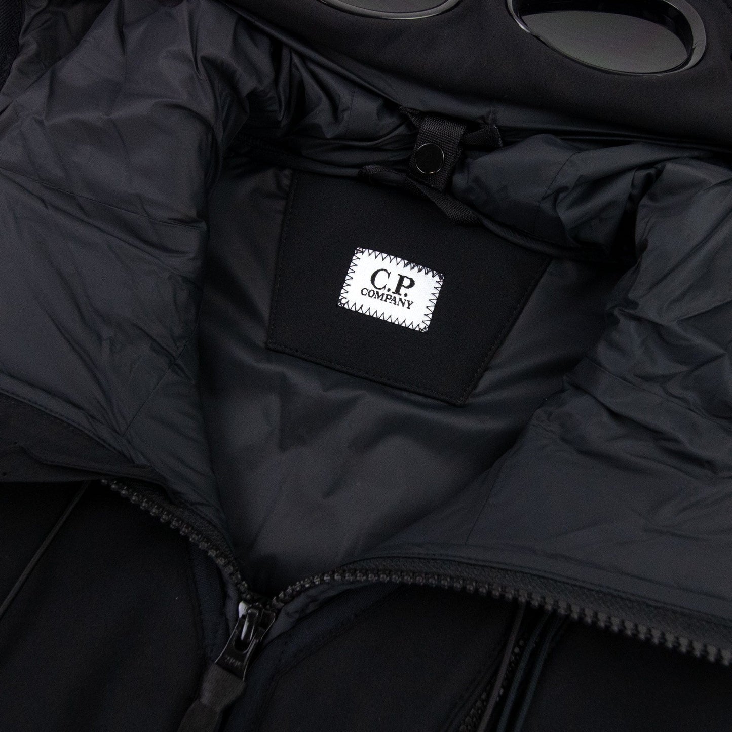 Cp Company Shell Mixed Goggle Gilet Black 999