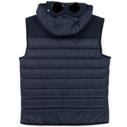 CP Company Shell Mixed Goggle Gilet Navy 888