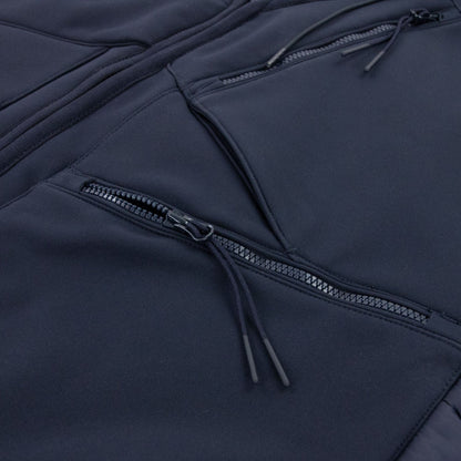 CP Company Shell Mixed Goggle Gilet Navy 888