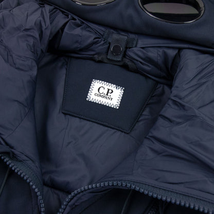 CP Company Shell Mixed Goggle Gilet Navy 888