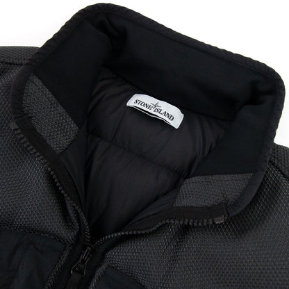 Stone Island 42840 Modified Panama 6/3 Ht Nylon Mix Down Tc Jac Black V0029