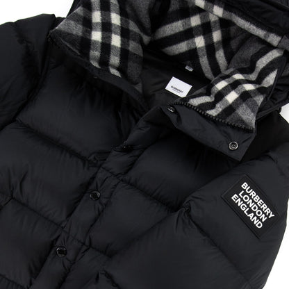 Burberry Detachable Sleeve Hooded Puffer Jacket Black