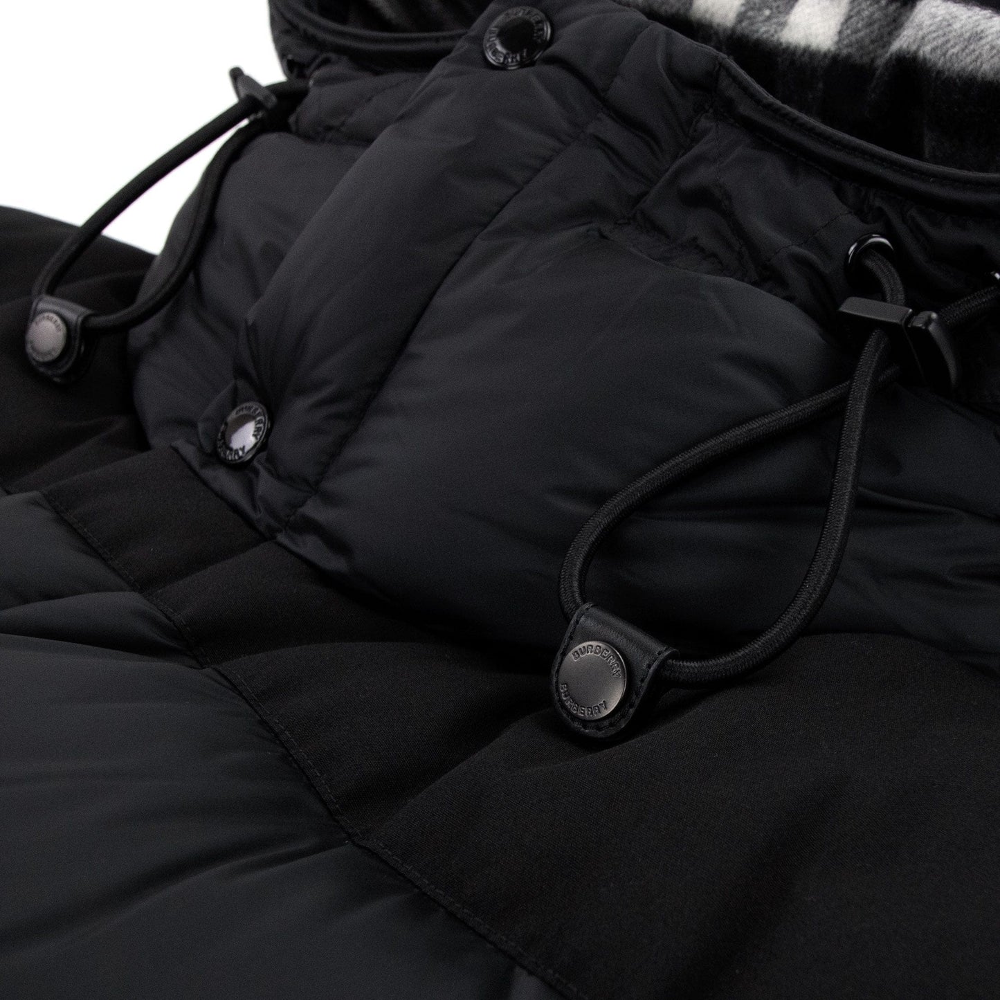 Burberry Detachable Sleeve Hooded Puffer Jacket Black