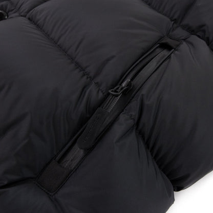 Burberry Detachable Sleeve Hooded Puffer Jacket Black
